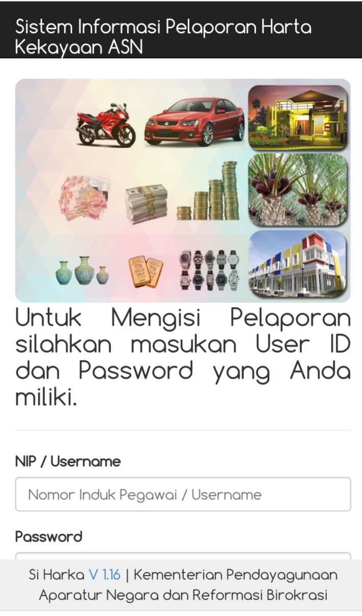 APLIKASI SRI HARKA Terakhir Tgl 13 Nopember 2020